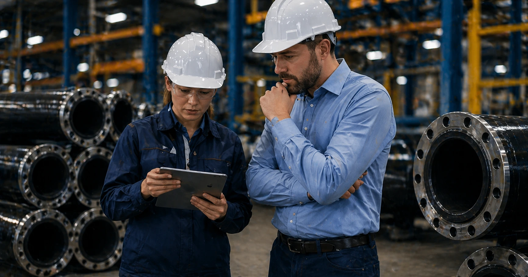 working rubber lining installation